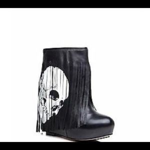 Koolaburra x Lauren Moshi Skull Fringe Boots